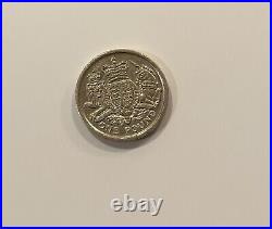 RARE £1 Pound coin 2015 Collectible DECUS ET TUTAMEN Royal minting error