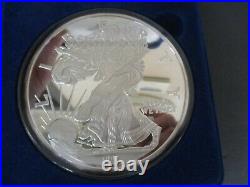 RARE! 1994 ONE TROY POUND SILVER EAGLE PROOF. 999 FINE SILVER Walking Liberty