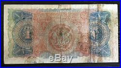 RARE Egypt One 1 Pound 1924 Camel P18 old Banknote
