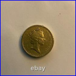 RARE Old circulated £1 coin 1985