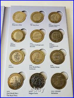 RARE Two Pound Coins Album 1997-2017. 2 COINS MISSING 2017. See Full Details 1st
