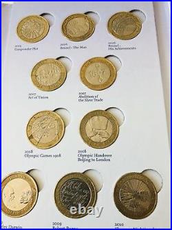 RARE Two Pound Coins Album 1997-2017. 2 COINS MISSING 2017. See Full Details 1st