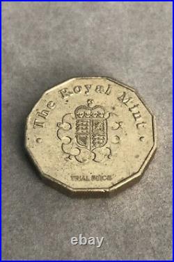 REAL Royal Mint 2014 £1 Trial Coin (only 20,000 Minted)