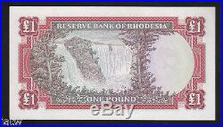RHODESIA P-28. 1968 One Pound. QE. 11 Portrait. UNC