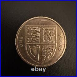 Rare 1 Pound Coin Shield 2012 Error UPSIDE DOWN