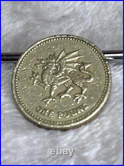 Rare £ 1 Pound Welsh Dragon Coin Year 2000 Pleidiol Wyf I'm Gwlad