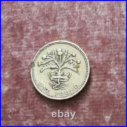 Rare 1 pound coin 1984 Collectable