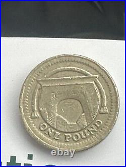 Rare 1 pound coin egyptian arch bridge 2006 with misprinted'E