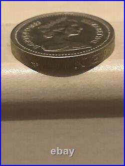 Rare 1983 Old Circulated Round £1 Coins One Pound Coin Error Upside Down Print