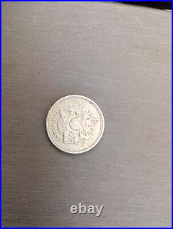 Rare 1983 Old Round £1 Coins One Pound Coin Error Upside Down Print