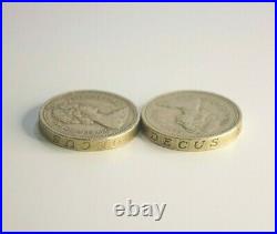 Rare 1983 Royal Arms £1 Pound Coin Mint Error Upside Down DECUS ET TUTAMEN