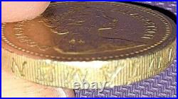 Rare 1983 Royal Arms One Pound Coin Error Decus Et Tutamen Upside Down! Wow