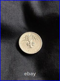 Rare 1985 £1 One Pound Coin Error Upside Down Wales Leek Collectable