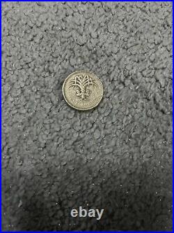 Rare 1985 £1 One Pound Coin Wales Leek. CIRCULATED