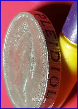 Rare 1985 Upside Down Edge Mint Error One Pound Elizabeth II Coin