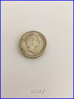 Rare 1996 Celtic Cross £1 Coin Collectable With Upside Down Edge Lettering