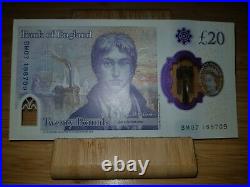 Rare £20 20 Pound Note Error Misprint Uncirculated Brand New. Line Through Head