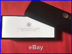Rare 2013 RM 30th Anniv Of Royal Arms Silver Proof 3 X £1 One Pound Coin Set