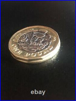 Rare 2017 £1 coin minting error