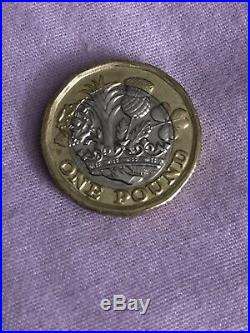 Rare 2017 one pound coins Elizabeth 2 D. G. REG. F. D