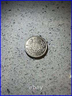 Rare Collectable 2015 One Pound Coin The Royal Arms Unicorn And Crowned Lion £1