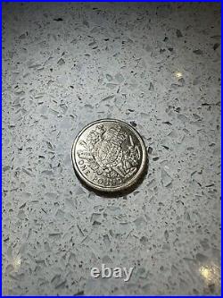 Rare Collectable 2015 One Pound Coin The Royal Arms Unicorn And Crowned Lion £1