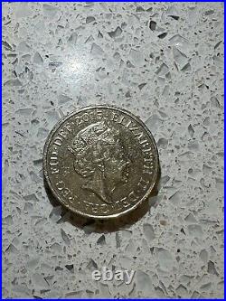 Rare Collectable 2015 One Pound Coin The Royal Arms Unicorn And Crowned Lion £1