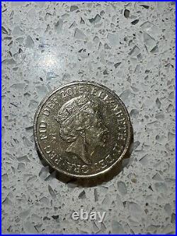 Rare Collectable 2015 One Pound Coin The Royal Arms Unicorn And Crowned Lion £1