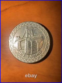 Rare Menai Bridge £1 One Pound Coin 2005 Circulated