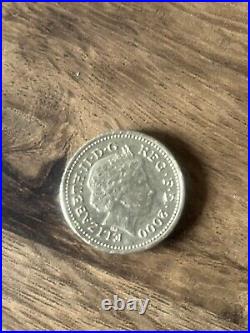 Rare Shiny 1 Pound Welsh Dragon Coin Year 2000