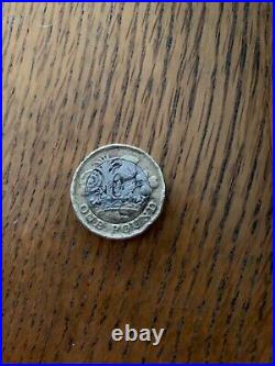 Rare Striking error £1 Coin