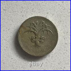 Rare Uk £1 One Pound Coin 1985