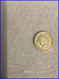 Rare Uk £1 One Pound Coin 1990