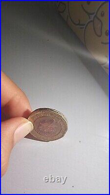 Rare misshaped £1 pound coin