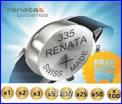 Renata Watch Battery 335 (SR512SW)-JAPAN made- x1 x2 x3 x5 x10 x25 x50 x100