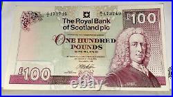 Royal Bank Of Scotland One Hundred Pound Note £100 A/2 473749