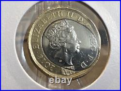 Royal Mint £1 Coin 2018 Fried Egg Error Coin With Significant Spread To Rim