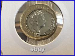 Royal Mint £1 Coin 2018 Fried Egg Error Coin With Significant Spread To Rim