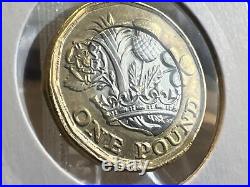 Royal Mint £1 Coin 2018 Fried Egg Error Coin With Significant Spread To Rim