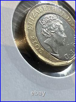 Royal Mint £1 Coin 2018 Fried Egg Error Coin With Significant Spread To Rim