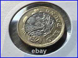 Royal Mint £1 Coin 2018 Fried Egg Error Coin With Significant Spread To Rim