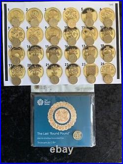 Royal Mint-£1 Coin Hunt-25 Coin-collection-sealed-final-last Round Coin Produced