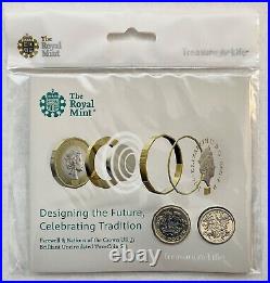 Royal Mint 2016 UK £1 Farewell & Nations of the Crown Two Pound Coins Set