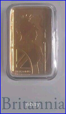 Royal Mint 3×1g Britannia Gold Bars 999.9 Lot2