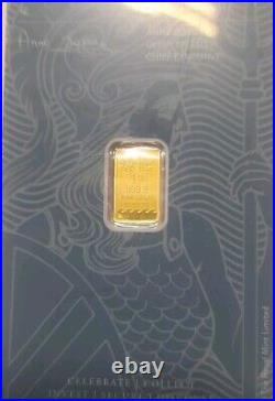 Royal Mint 3×1g Britannia Gold Bars 999.9 Lot2