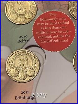 Royal Mint Album? Round Pound £1 Set? Completer Medal? Capital Cities Coins