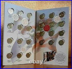 Royal Mint, GB COIN HUNT £1 ALBUM, 1st. Edition, FULL SET with RARE Completer