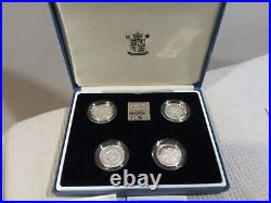 Royal Mint Sterling Silver Proof £1 Piedfort Coin Set 1994 1997 All COA