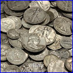 SILVER ONE Troy Pound U. S. Mixed Silver Coins Lot Pre-1965.999 Bars Bonus