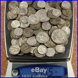 SILVER ONE Troy Pound U. S. Mixed Silver Coins Lot Pre-1965.999 Bars Bonus